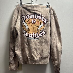 Doobies & Boobies Tan Sweatshirt